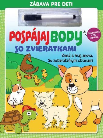 Kniha Pospájaj body so zvieratkami - zmazateľné pero (2.vydanie)