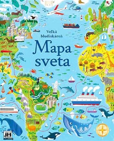 Kniha Veľká bludiskáreň - Mapa sveta