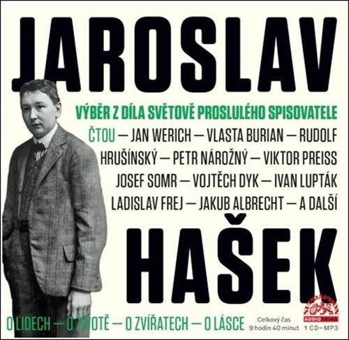 Jaroslav Hašek: Výběr z díla světově proslulého spisovatele - Audiokniha CD mp3