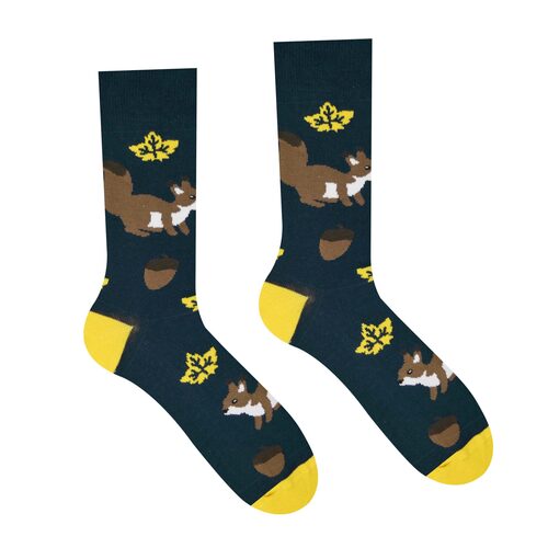 Unisex ponožky Veverička HestySocks (veľkosť: 43-46)
