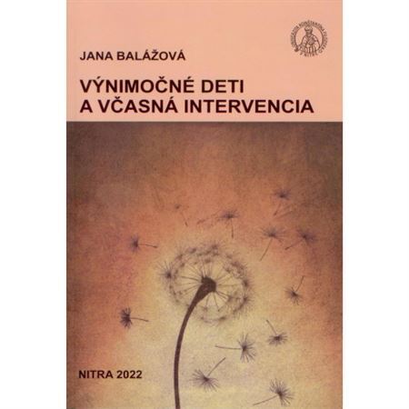 Kniha Výnimočné deti a včasná intervencia - Jana Balážová