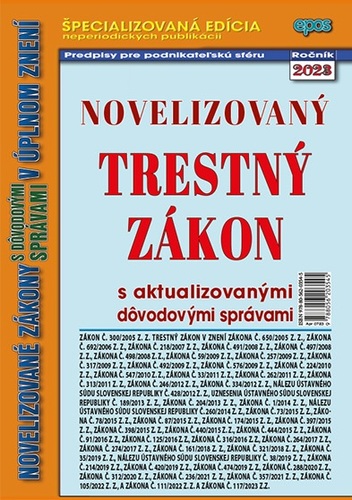Novelizovaný Trestný zákon 7/2023