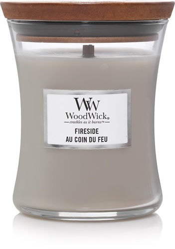 WoodWick sviečka stredná Fireside