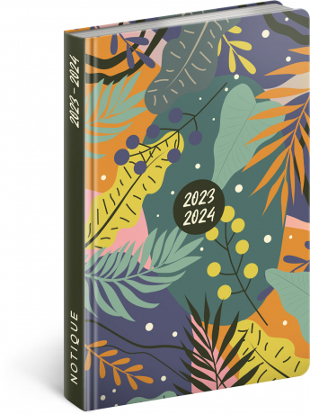 Kniha Presco Group 18mesačný diár Petito Rastliny 2023/2024, 11x17cm