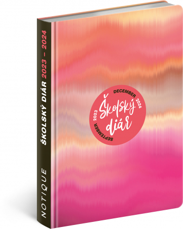 Kniha Školský diár 2023/2024 - Ružové pruhy