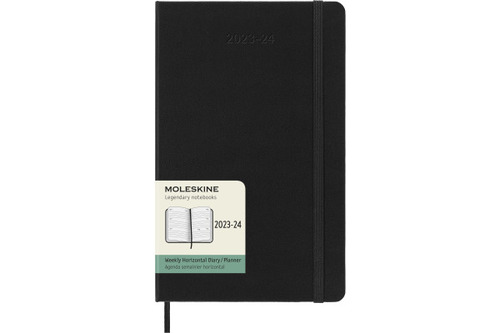 Diár MOLESKINE 18m 2023-2024 horizontálny týždenný čierny L