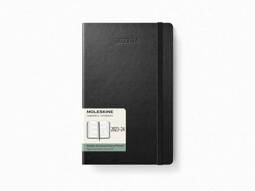 Diár MOLESKINE 18m 2023-2024 horizontálny týždenný čierny S