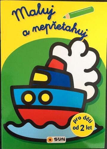 Kniha Maluj a nepřetahuj - žluté od 2 let