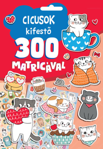 Cicusok kifestő 300 matricával