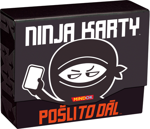 Hra Ninja karty: Pošli to ďalej Mindok (hra v češtine)