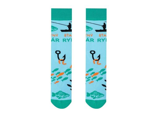 Unisex ponožky Šťastný rybár Paradoo (veľkosť: 36-40)