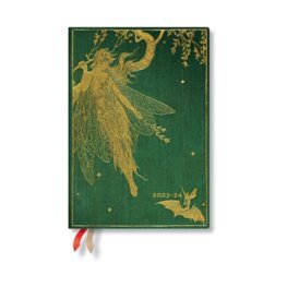 18 mesačný Diár Paperblanks 2023/24 Olive Fairy Midi HOR