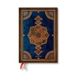 18 mesačný Diár Paperblanks 2023/24 Safavid Indigo Midi HOR