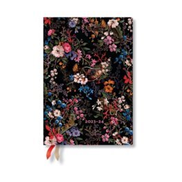 18 mesačný Diár Paperblanks 2023/24 Floralia Midi HOR