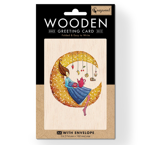 Drevené blahoželanie Nikdy neprestaň snívať Cozywood