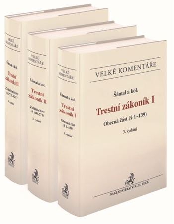 Kniha Trestní zákoník. Komentář - 3 svazky, 3. vydání - Pavel Šámal,Kolektív autorov