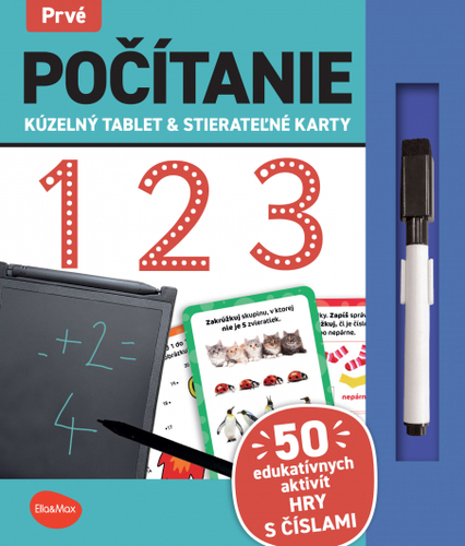 Kniha Kúzelný tablet & stierateľné karty – Prvé PÍSANIE