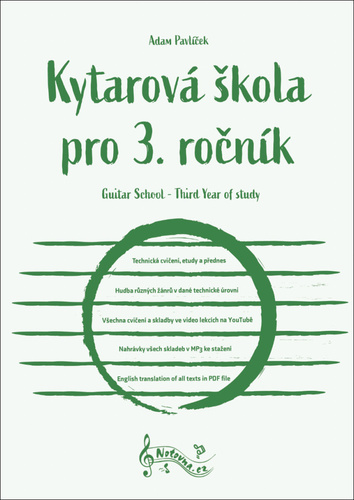 Kniha Kytarová škola pro 3. ročník