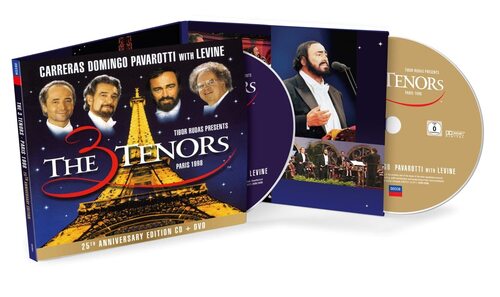 Kniha Pavarotti/Domingo/Carreras - The Three Tenors Paris '98 (25th Anniversary Edition) CD+DVD