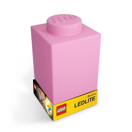 LEGO Classic Silikónová kocka nočné svetlo, ružová