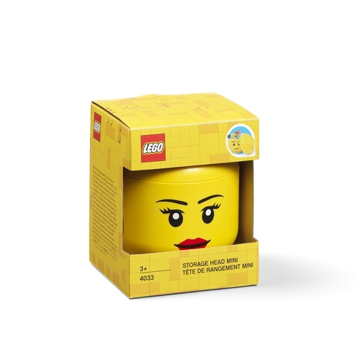LEGO úložná hlava (mini) Dievča