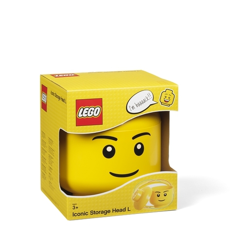 LEGO úložná hlava (veľkosť S) Chlapec