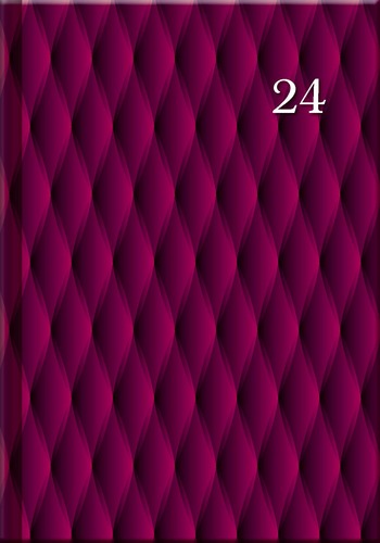 Denný diár PRINT Burgundy 2024