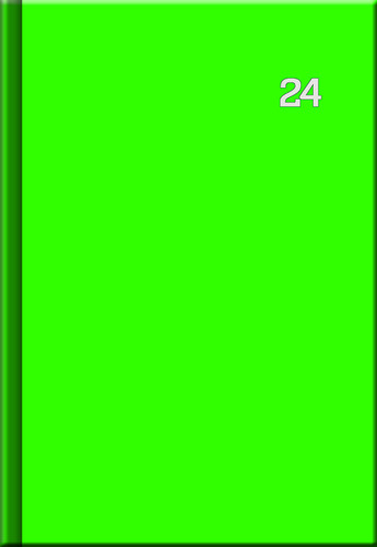 Denný diár PRINT Neon zelený 2024