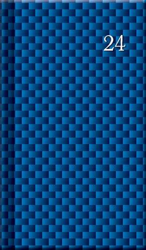 Mini diár PRINT Blue 2024