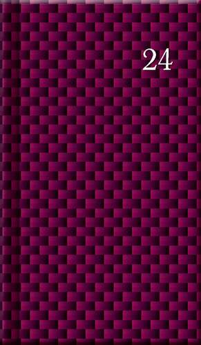 Mini diár PRINT Burgundy 2024