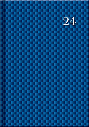 Pracovný diár PRINT Blue 2024