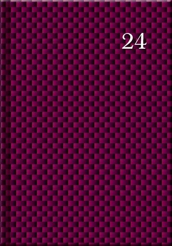 Pracovný diár PRINT Burgundy 2024