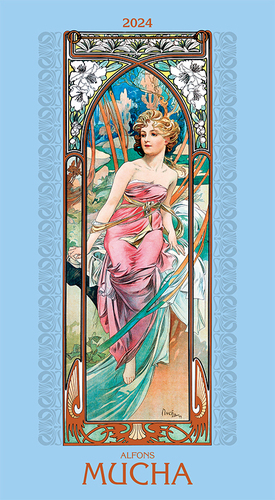 Nástenný kalendár Alfons Mucha 2024