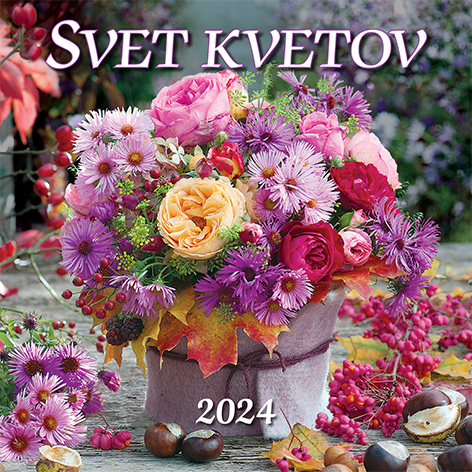 Nástenný kalendár Svet kvetov 2024