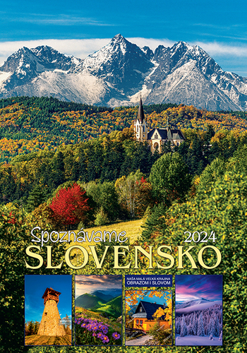 Nástenný kalendár Spoznávame Slovensko 2024