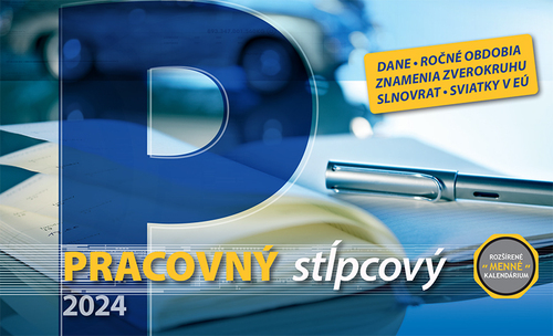 Stolový kalendár Pracovný kalendár stĺpcový 2024