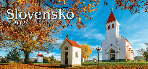 Stolový kalendár Slovensko riadkové 2024