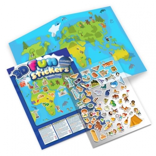 Kniha Malý cestovateľ s 3D nálepkami