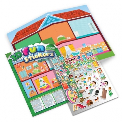 Kniha Môj vysnívaný dom s 3D nálepkami