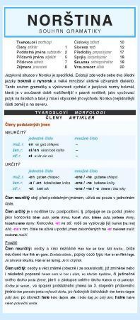 Kniha NORŠTINA souhrn gramatiky
