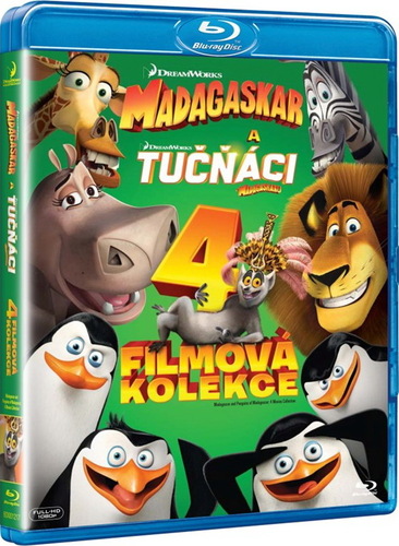Madagaskar 1.-3. + Tučňáci z Madagaskaru kolekce 4BD