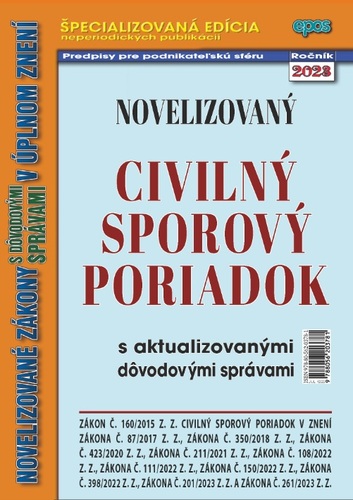 Novelizovaný Civilný sporový poriadok 12/2023