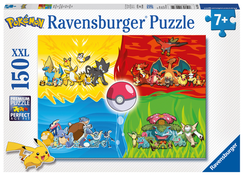 Ravensburger Puzzle Druhy Pokémonov 150 XXL Ravensburger