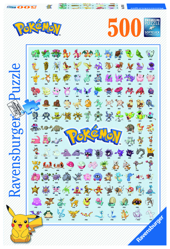 Puzzle Prvých 151 Pokémonov 500 Ravensburger