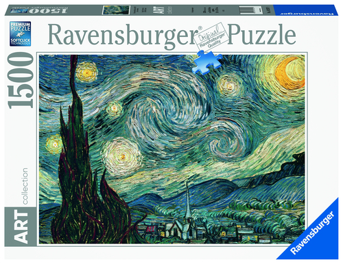 Puzzle Vincent Van Gogh: Hviezdna noc Art Collection 1500 Ravensburger