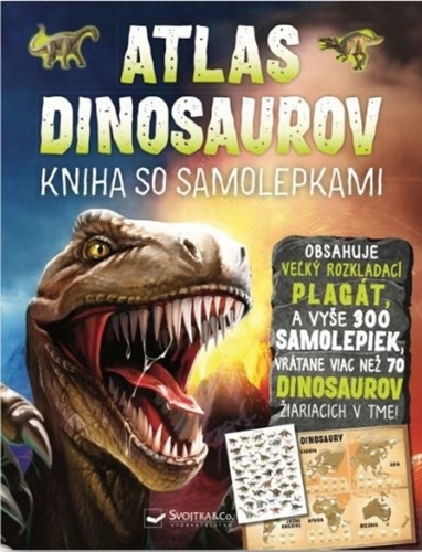 Kniha so samolepkami: Atlas dinosaurov - John Malam