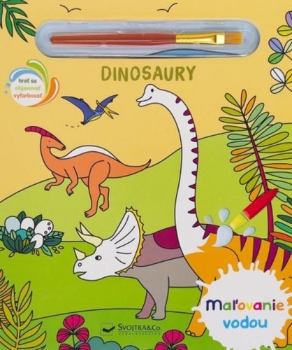 Maľovanie vodou: Dinosauri