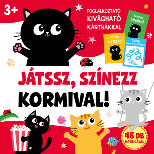 Kniha Játssz, színezz Kormival! - 48 db matricával - Mária Duzs