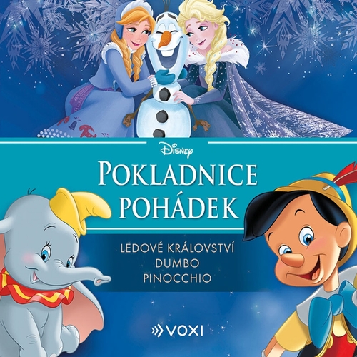 Kniha Voxi Disney - Ledové království, Dumbo, Pinocchio