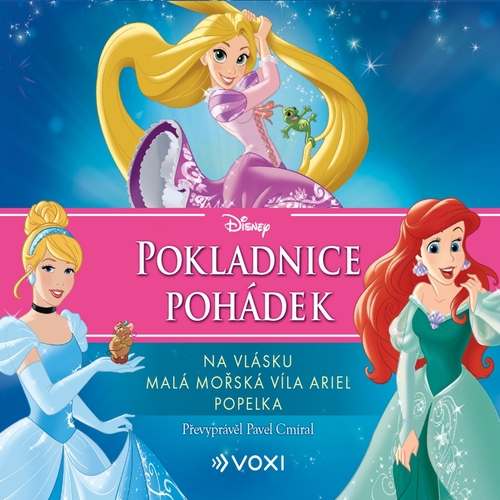 Kniha Voxi Disney - Na vlásku, Malá mořská víla Ariel, Popelka